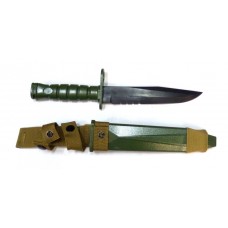 Нож тренировочный M10 для М16 зеленый